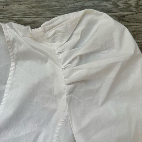 NWT Jason‎ Wu White Wrap Blouse Puffy Sleeves Size S - Picture 5 of 6